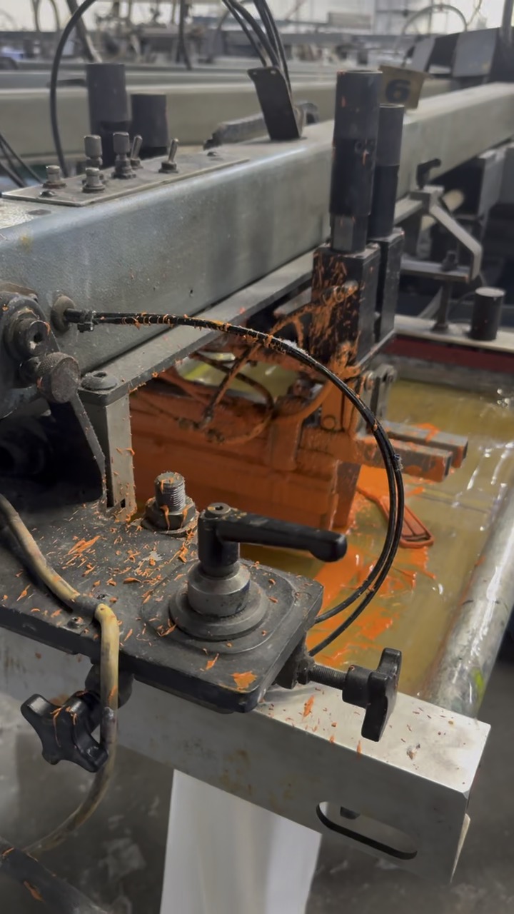 Screen printing production at the Serigrafía MTY facility in Monterrey, Mexico
